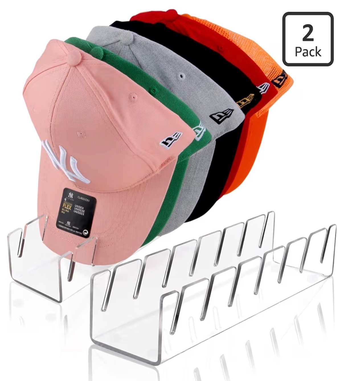 Acrylic Hat Stand 2-Pack