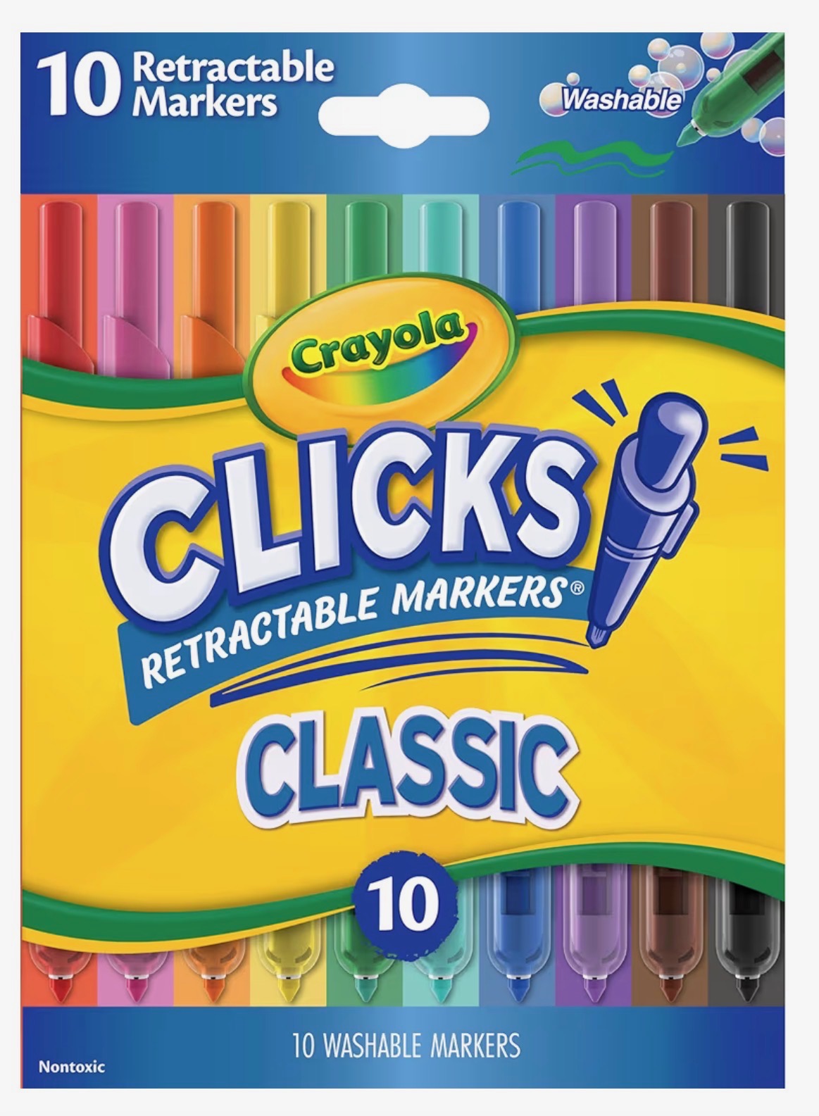 Crayola Clicks Retractable Markers (10ct)
