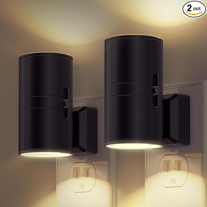 L LOHAS Dusk to Dawn LED Night Lights 2-Pack